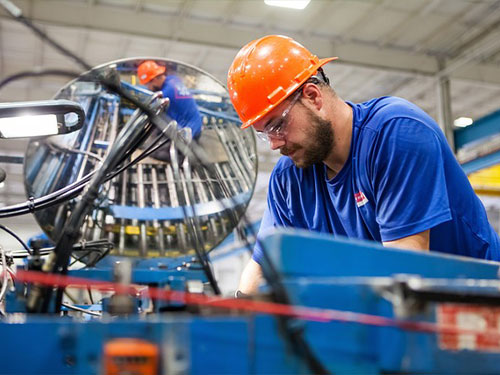 worker in a manufacturing job